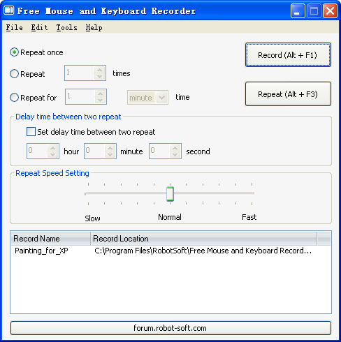 Windows 7 Free Mouse and Keyboard Recorder 3.1.3.2 full