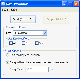 Key Presser is an easy-to-use tool that can press a specified key automatically.