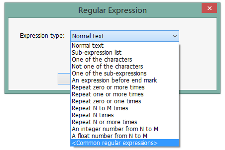 Common Regular Expressions