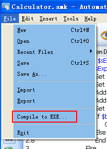 Compile a script to EXE