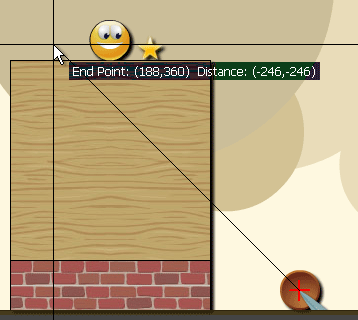 Drag mouse to split