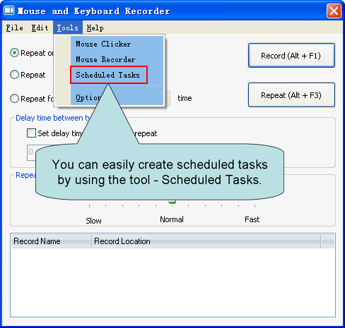 Mouse and Keyboard Recorder screenshot