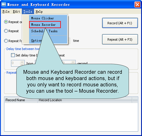 Mouse and Keyboard Recorder screenshot