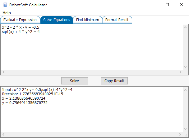 Solve Equations Solve Equations